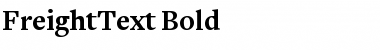 FreightText Bold Font Title Preview