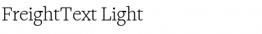 FreightText Light Font Title Preview