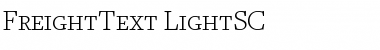 FreightText LightSC Font Title Preview