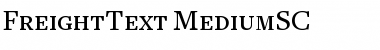 FreightText MediumSC Font Title Preview