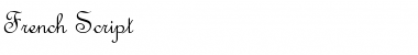 FrenchScript Regular Font Title Preview