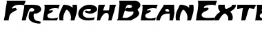 FrenchBeanExtended Oblique Font Title Preview