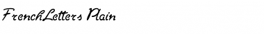 FrenchLetters Plain Font Title Preview
