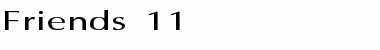 Friends 11 Regular Font Title Preview