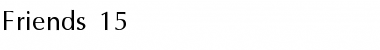 Friends 15 Regular Font Title Preview