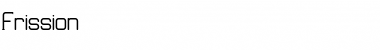 Frission Regular Font Title Preview