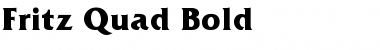 Fritz-Quad Bold Font Title Preview
