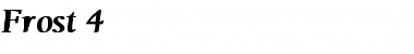 Frost 4 Bold Font Title Preview
