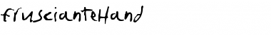 fruscianteHand Regular Font Title Preview