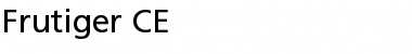 Frutiger LT Std 55 Roman Font Title Preview