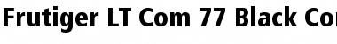 Frutiger LT Com 77 Black Condensed Font Title Preview