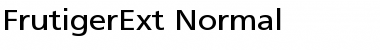 FrutigerExt Normal Font Title Preview