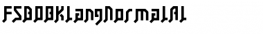 FSB08KlangNormalAl Regular Font Title Preview