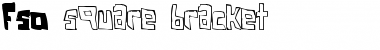 FSO square bracket Regular Font Title Preview