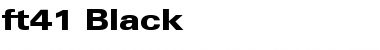 ft41 Black Font Title Preview