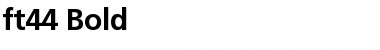 ft44 Bold Font Title Preview