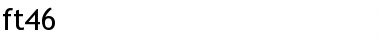 ft46 Regular Font Title Preview