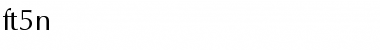 ft5n Regular Font Title Preview