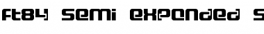 ft84 Semi-expanded SemiBold Font Title Preview