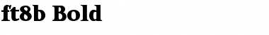 ft8b Bold Font Title Preview