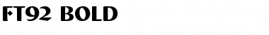 ft92 Bold Font Title Preview