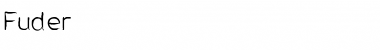 Fuder Regular Font Title Preview