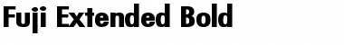 Fuji Extended Bold Font Title Preview