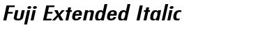 Fuji Extended Italic Font Title Preview