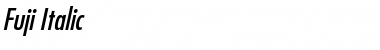Fuji Italic Font Title Preview