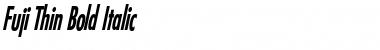 Fuji Thin Bold Italic Font Title Preview