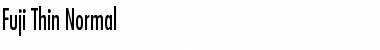 Fuji Thin Normal Font Title Preview