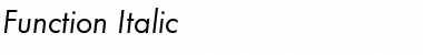 Function Italic Font Title Preview