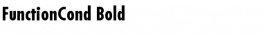 FunctionCond Bold Font Title Preview