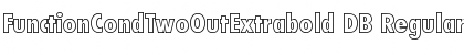 FunctionCondTwoOutExtrabold DB Regular Font Title Preview