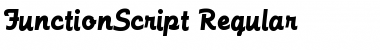 FunctionScript Regular Font Title Preview