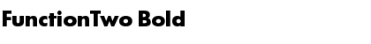 FunctionTwo Bold Font Title Preview