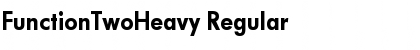FunctionTwoHeavy Regular Font Title Preview