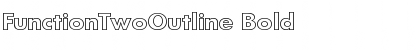 FunctionTwoOutline Bold Font Title Preview