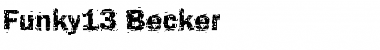 Funky13 Becker Regular Font Title Preview