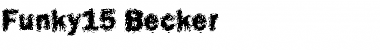 Funky15 Becker Regular Font Title Preview