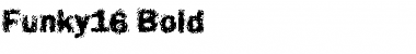 Funky16 Bold Font Title Preview