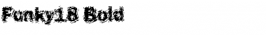 Funky18 Bold Font Title Preview