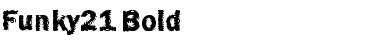 Funky21 Bold Font Title Preview