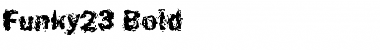 Funky23 Bold Font Title Preview