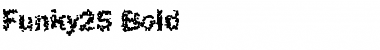 Funky25 Bold Font Title Preview