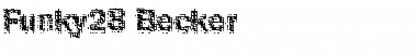 Funky28 Becker Regular Font Title Preview