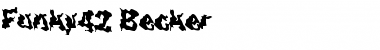Funky42 Becker Regular Font Title Preview