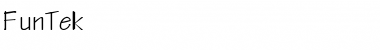 FunTek Regular Font Title Preview