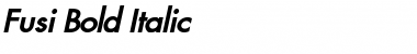 Fusi Bold Italic Font Title Preview