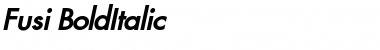Fusi BoldItalic Font Title Preview
